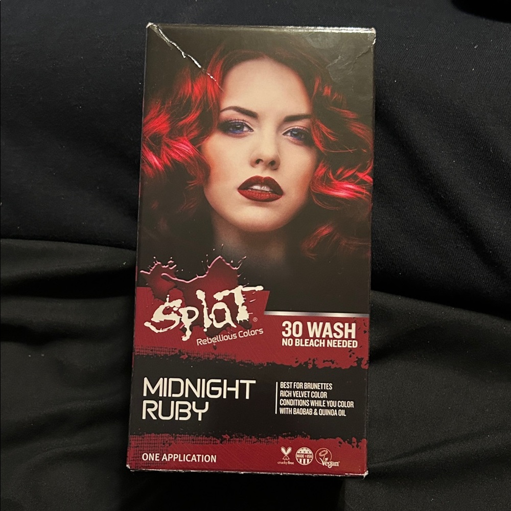 Splat Midnight Ruby Semi-Permanent Hair Color – Vibrant Red